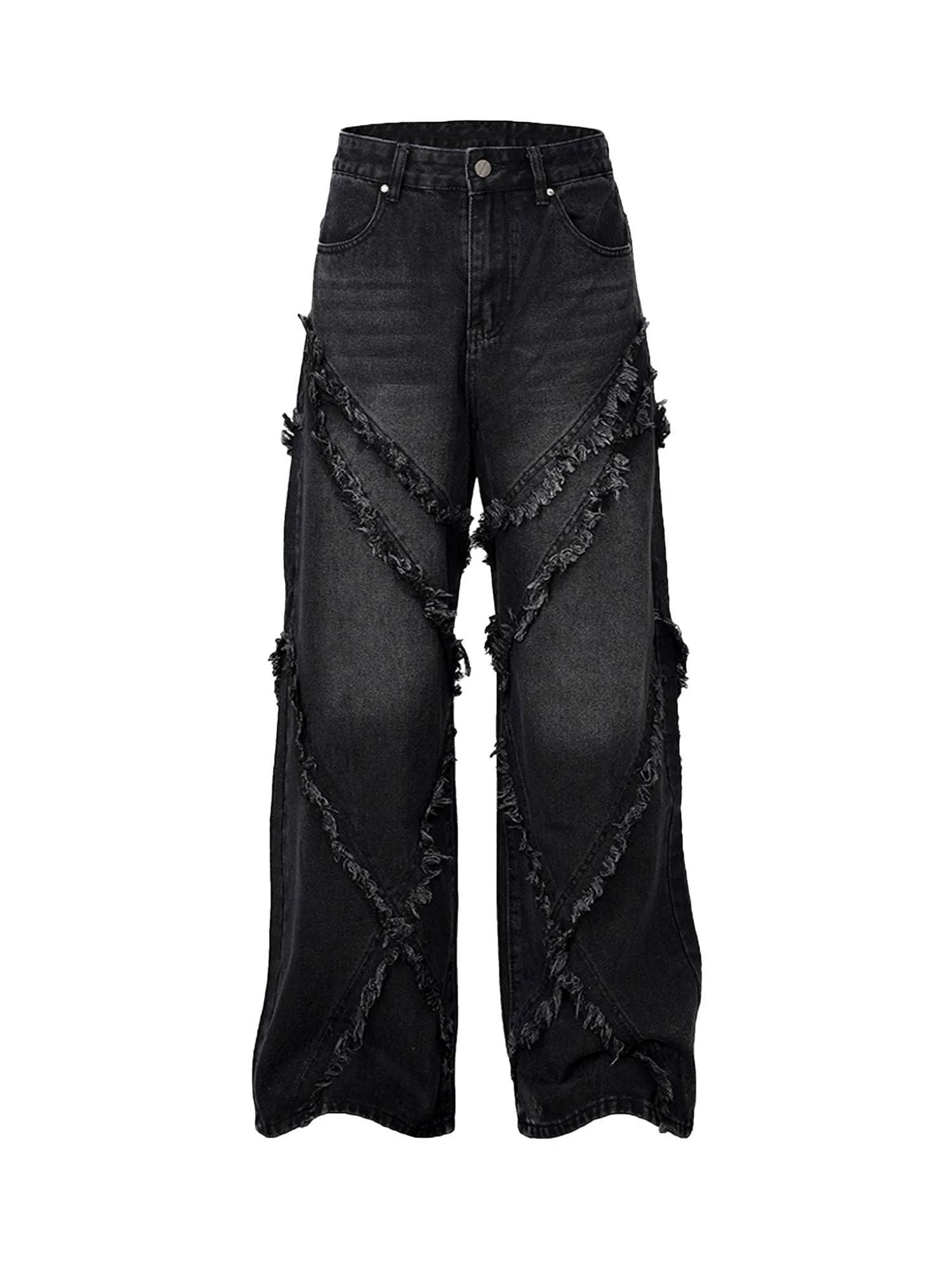 1984 High Street Hip Hop Washed Distressed Jeans - 2069