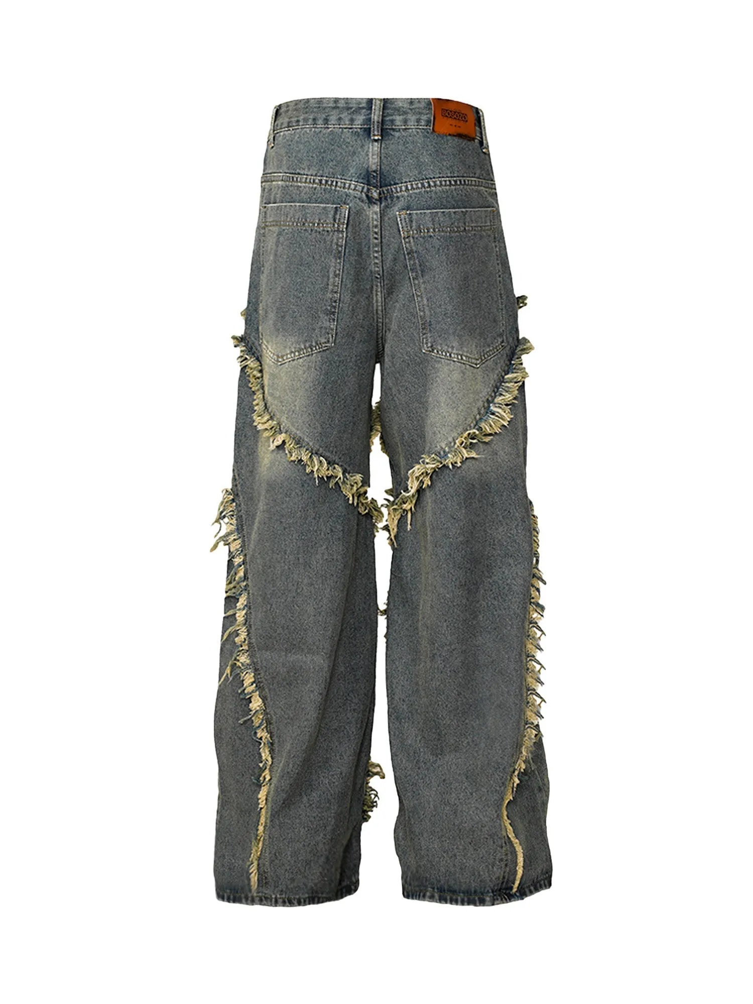 1984 High Street Hip Hop Washed Distressed Jeans - 2069