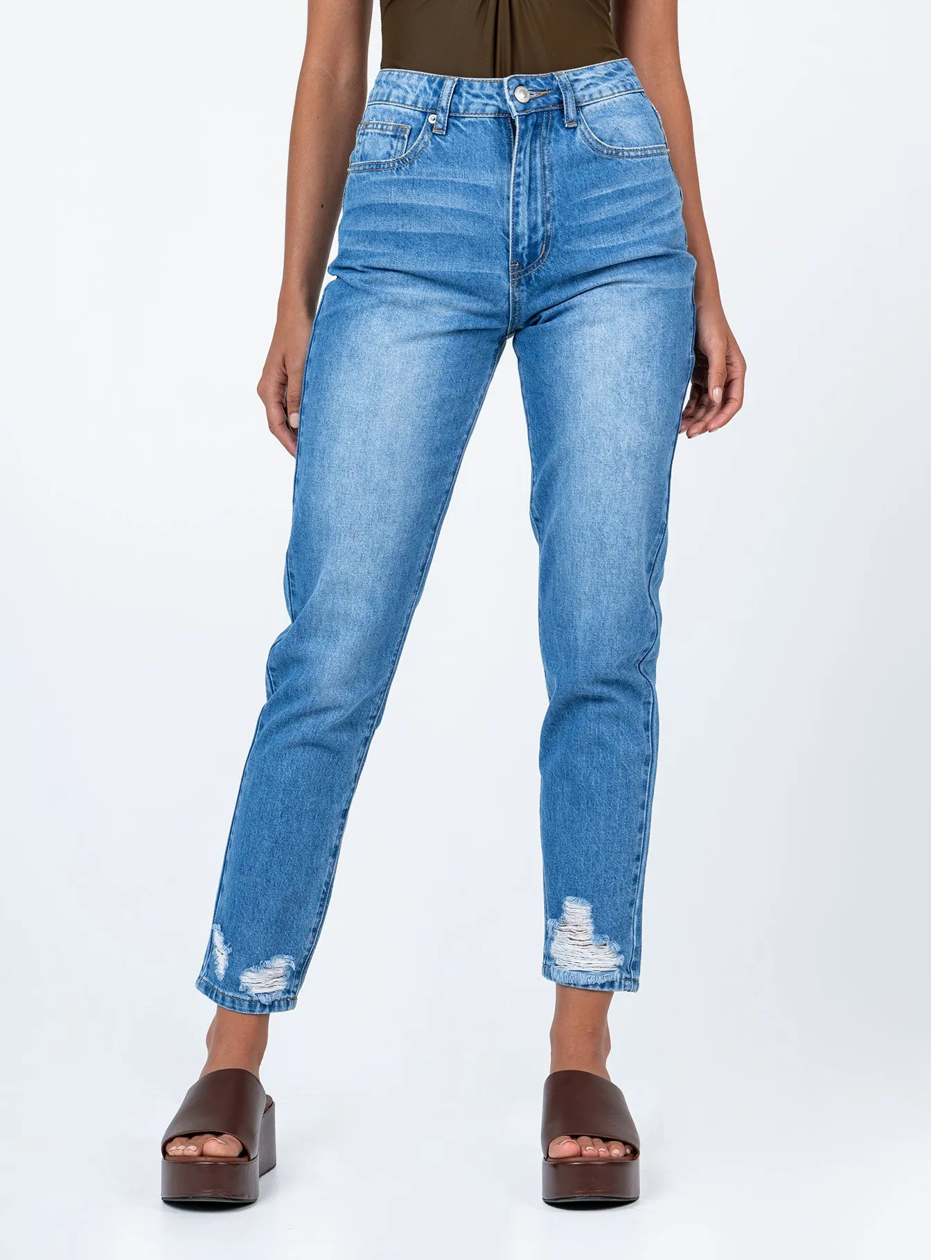 Abarca Straight Leg Denim Jeans