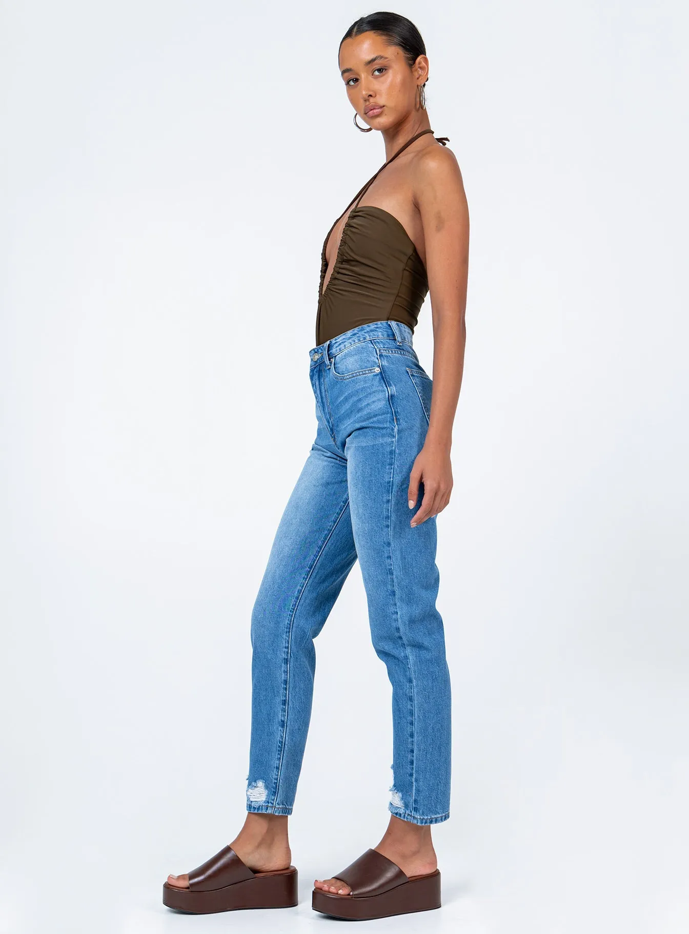 Abarca Straight Leg Denim Jeans