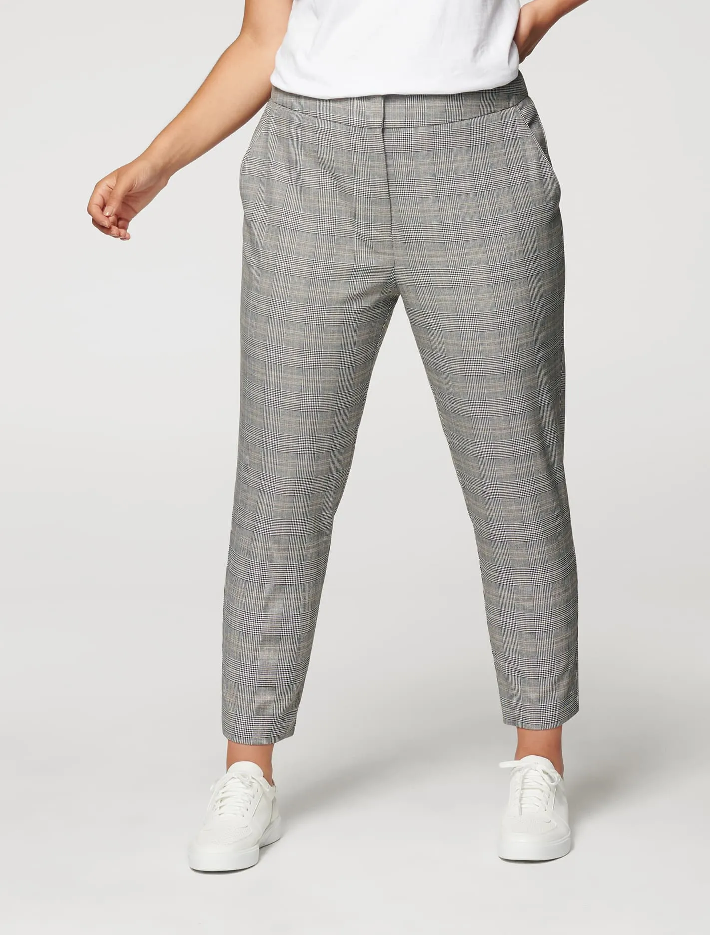 Adeline Curve High Waist Check Pant