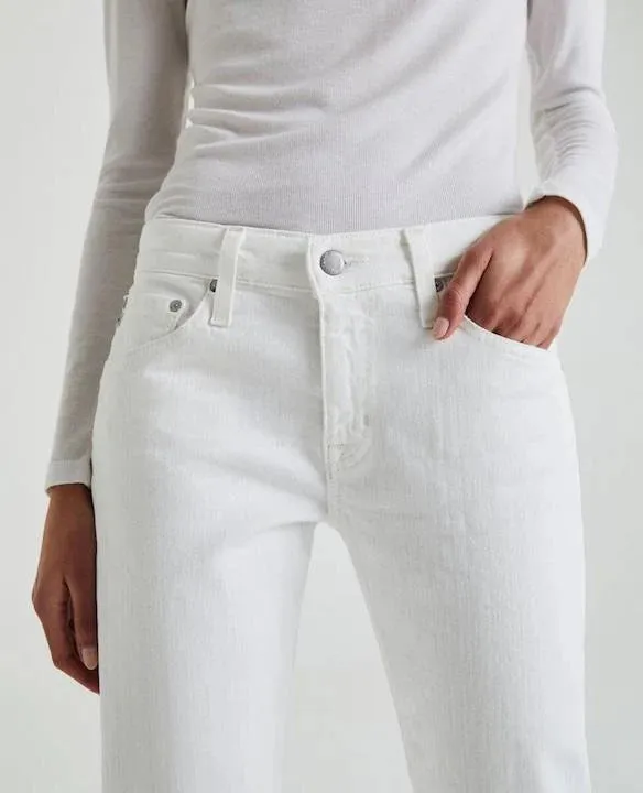 AG JEANS THE EX BOYFRIEND SLOUCHY SLIM IN CRISP WHITE