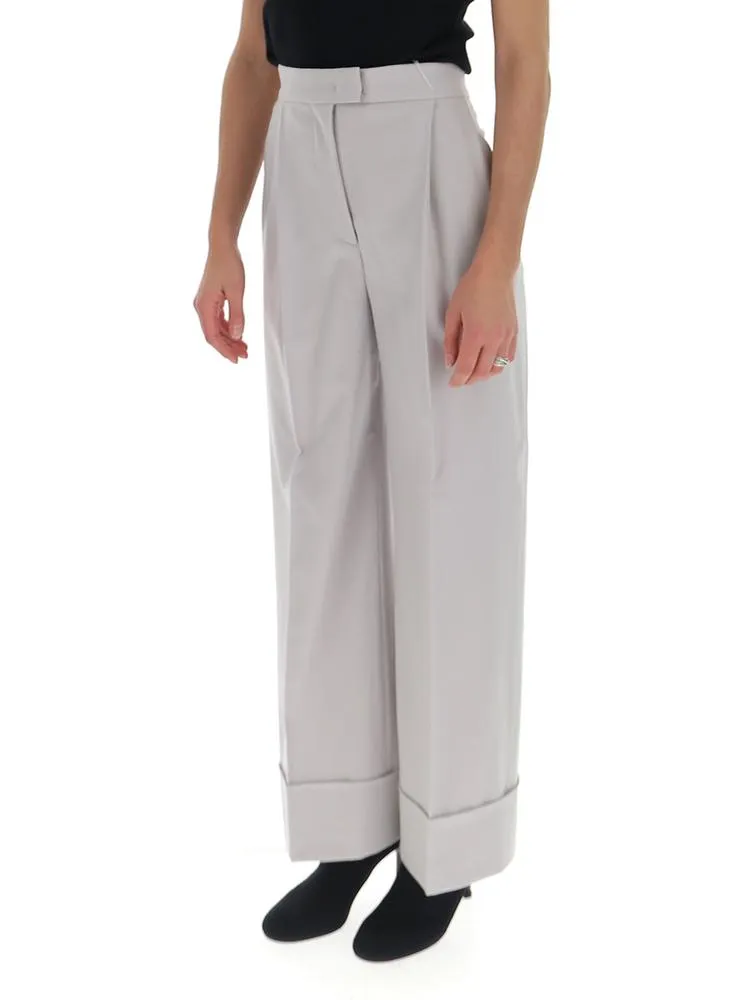 Alberta Ferretti High Waist Wide Leg Pants