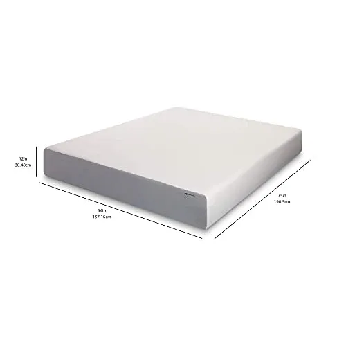 Amazon Basics Memory Foam Mattress, Soft Plush Feel, 12 Inch, Full