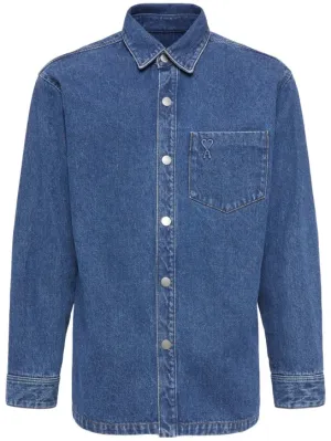 AMI Paris   Adc denim overshirt 