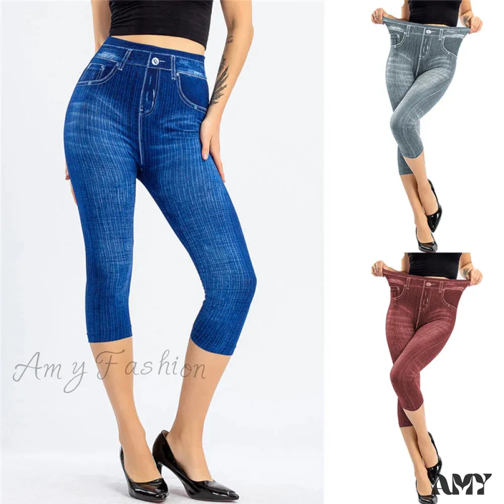 Amy Fashion - Fashion High Waist Skinny Jeans