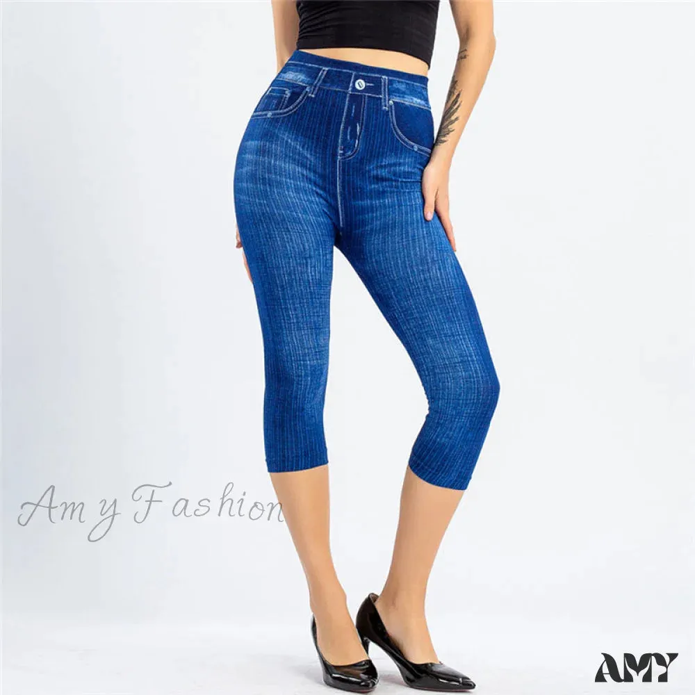 Amy Fashion - Fashion High Waist Skinny Jeans