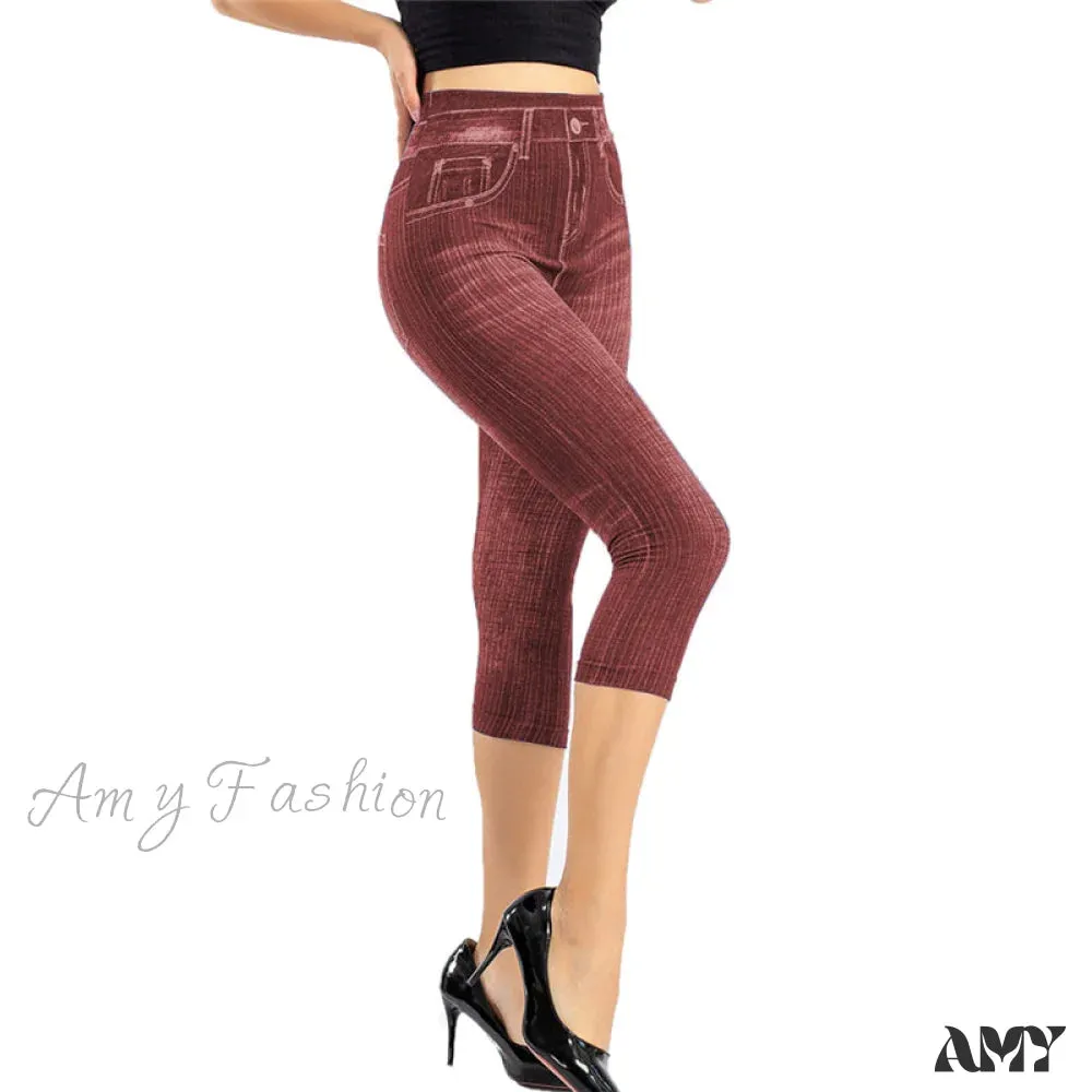 Amy Fashion - Fashion High Waist Skinny Jeans