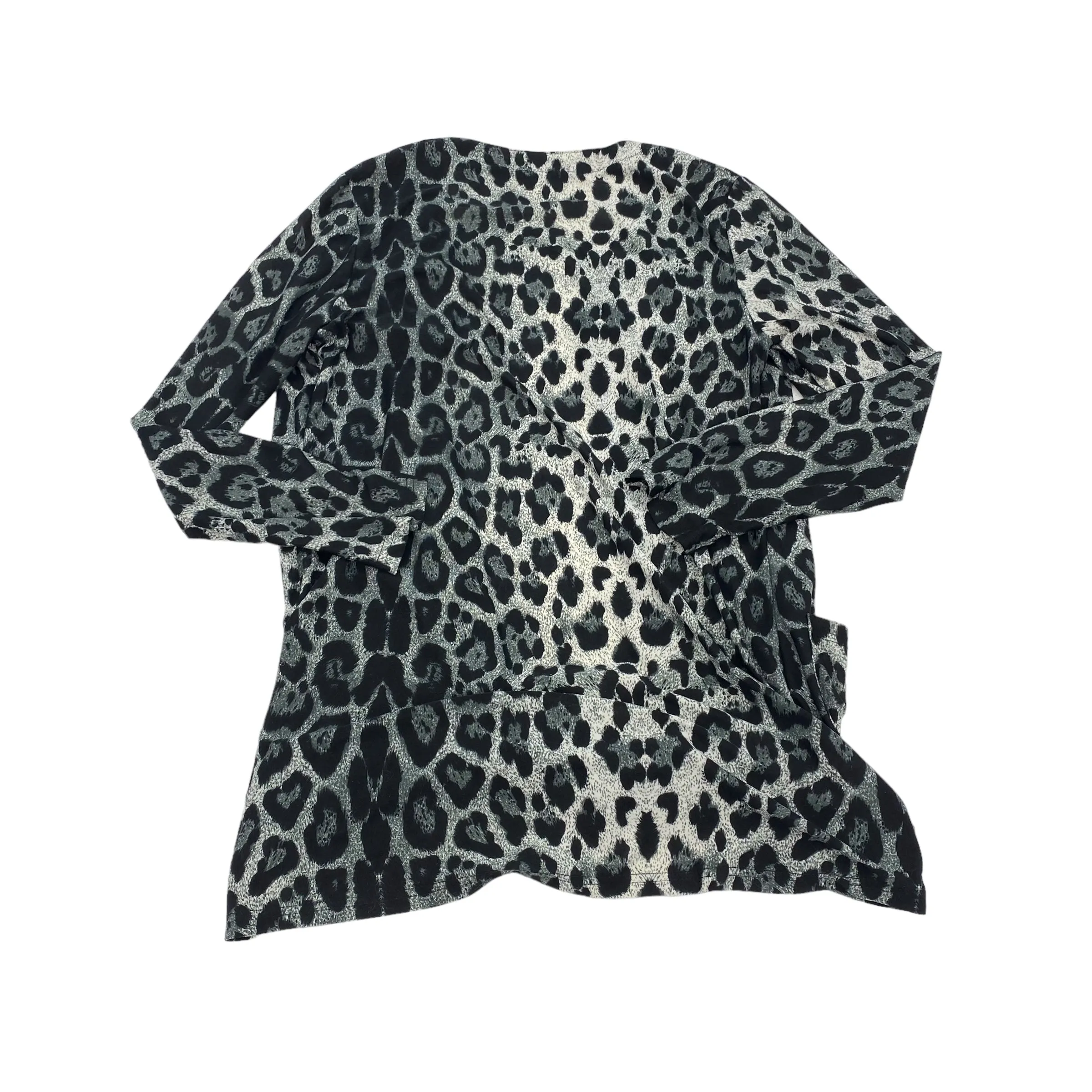 ANIMAL PRINT CARDIGAN by CLOTHES MENTOR Size:M