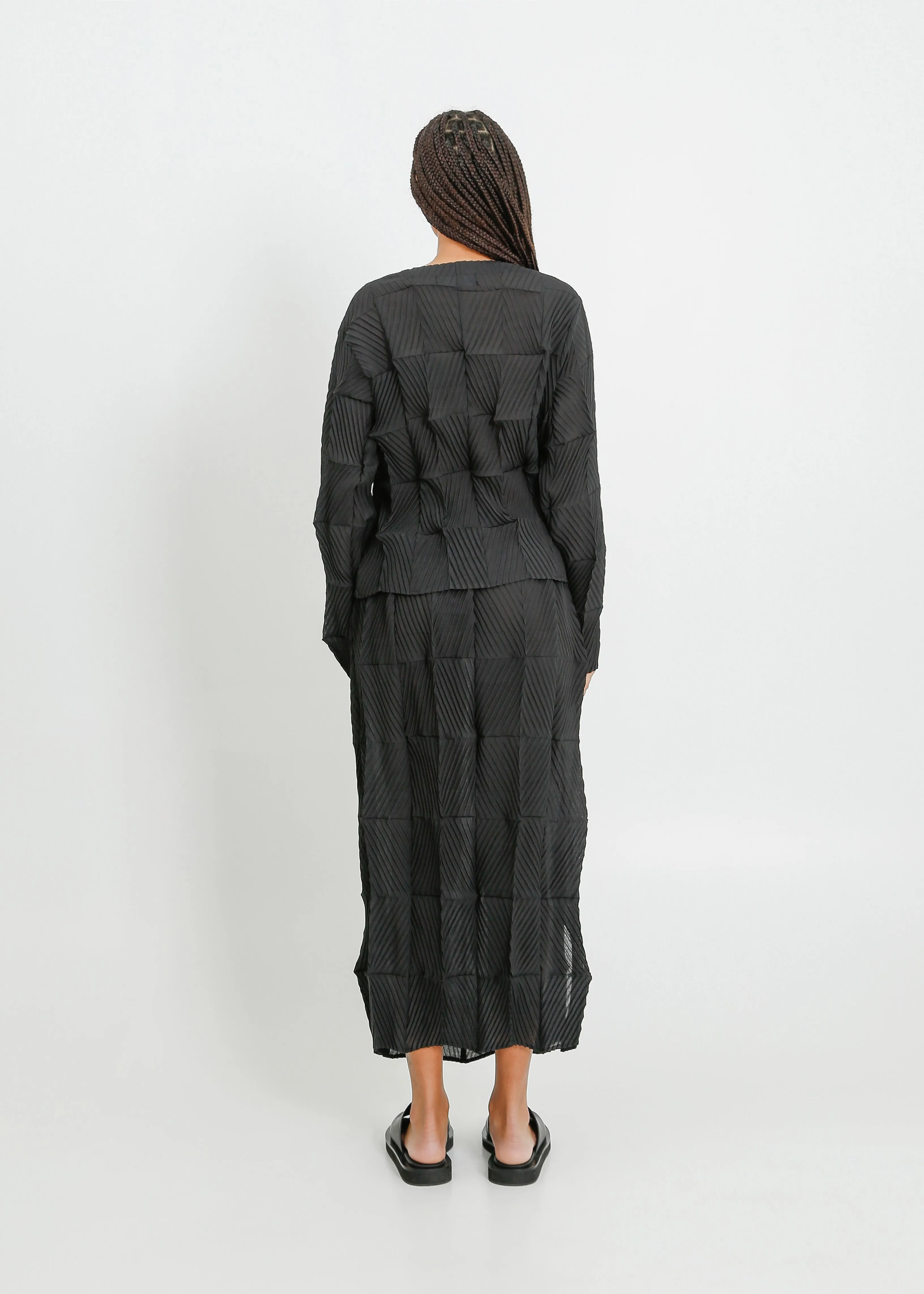 ARBOR PLEAT SKIRT / BLACK