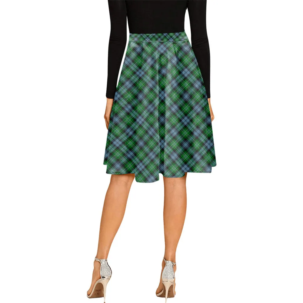 Arbuthnot Ancient Tartan Melete Pleated Midi Skirt