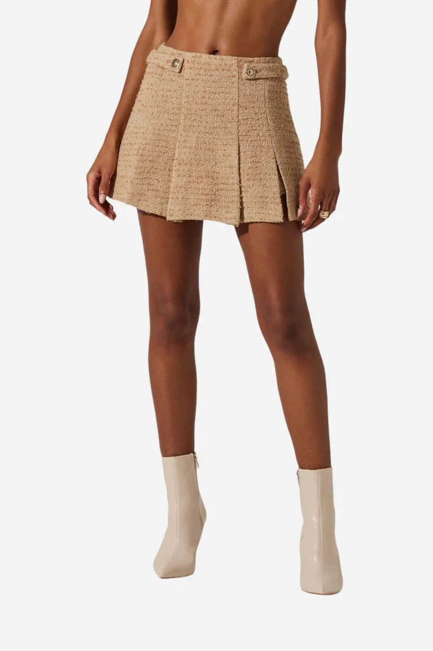 ASTR the Label Bronwyn Skort in Camel