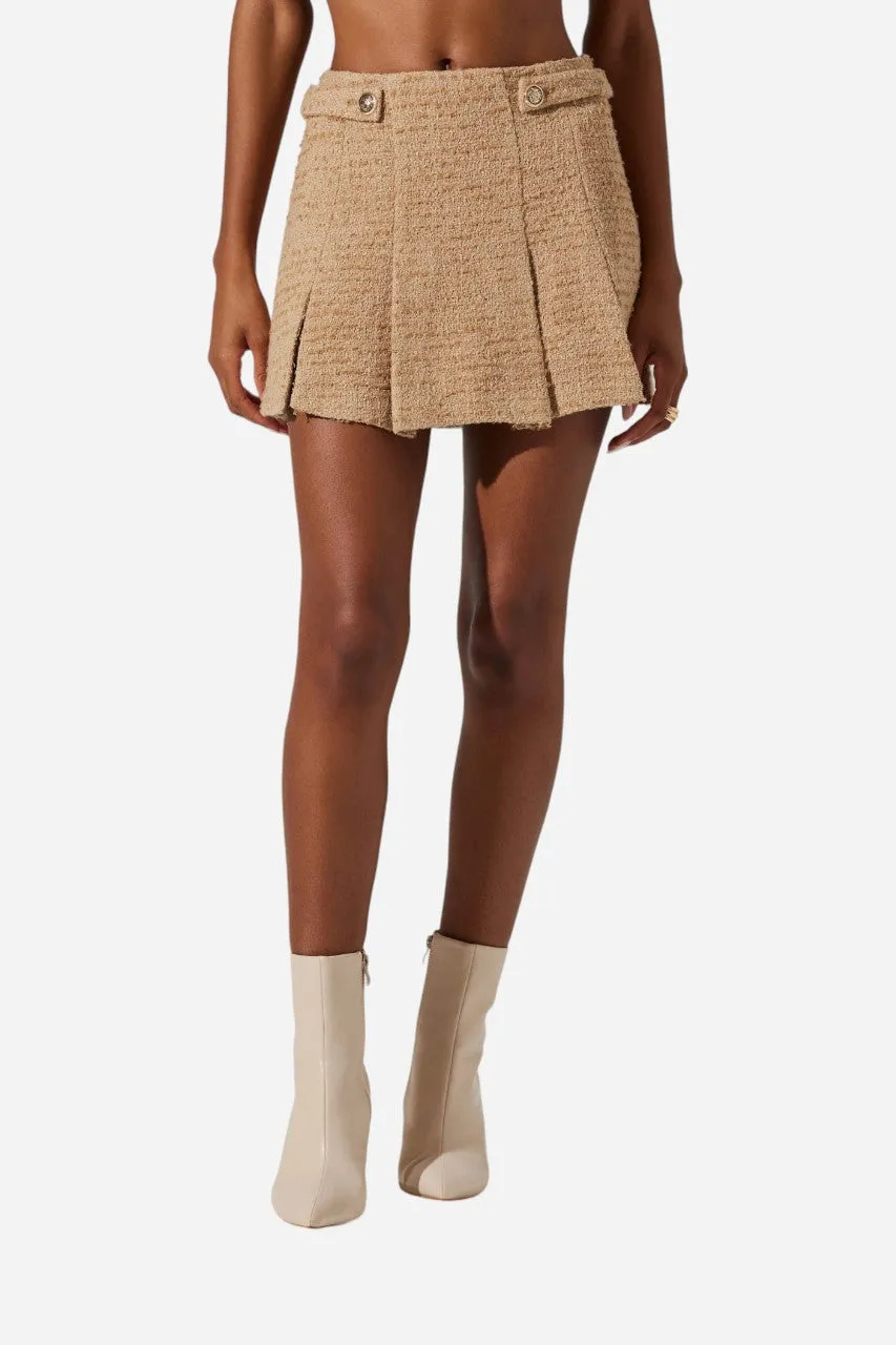 ASTR the Label Bronwyn Skort in Camel