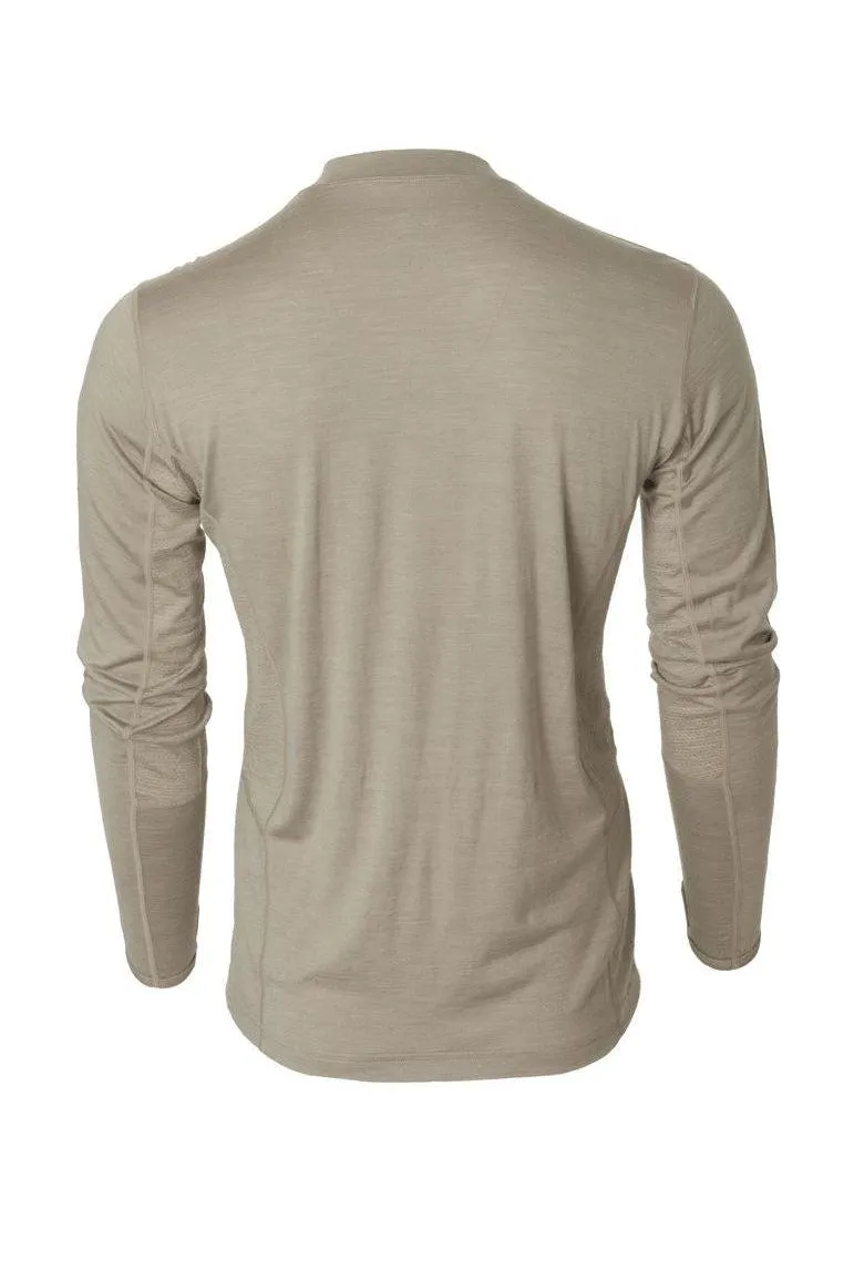 Banded Base Wool Crew Top Long Sleeve 230 Gram