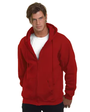 Bayside Men's Full-Zip Hooded Sweatshirt