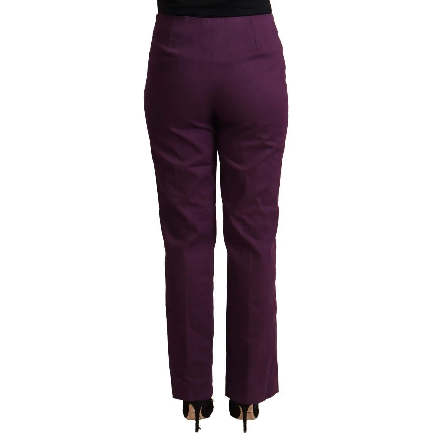 BENCIVENGA Elegant Violet High Waist Tapered Pants