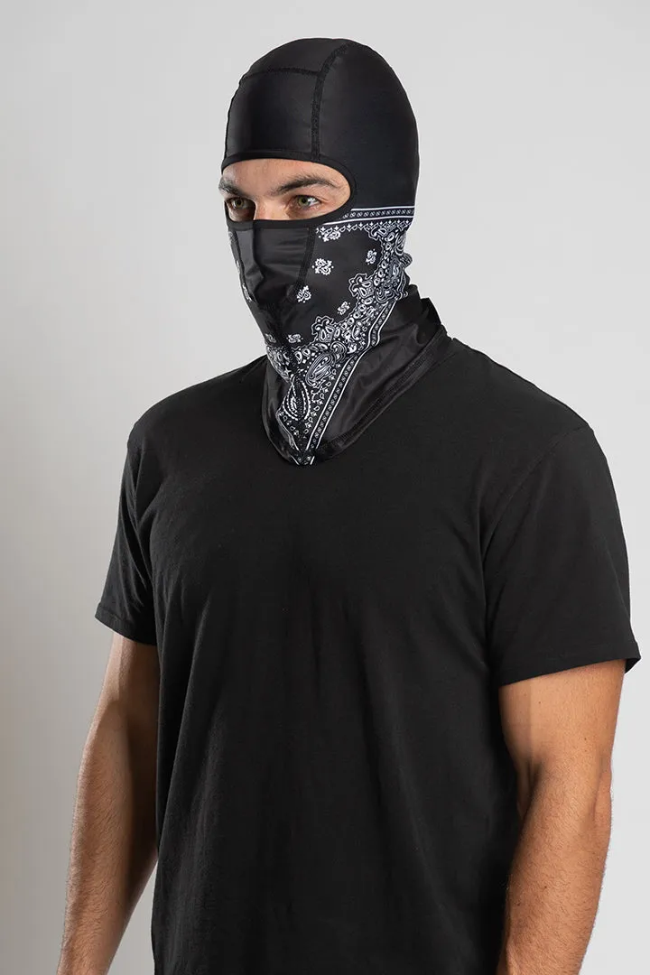 Black Paisley (Winter Weight) Balaclavas