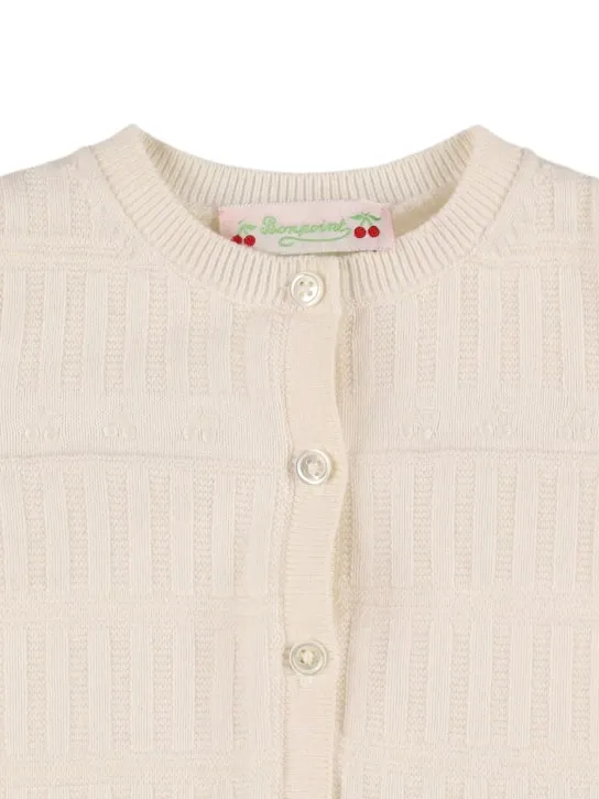 Bonpoint   Cotton blend knit cardigan 