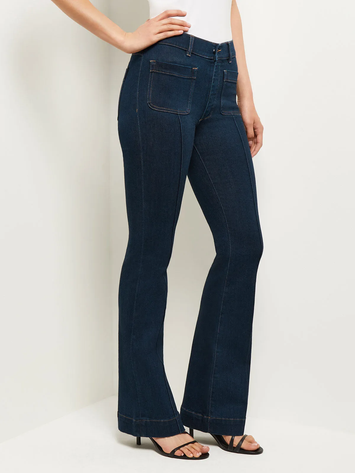 Bridget High-Rise Bootcut Jeans, Undertow