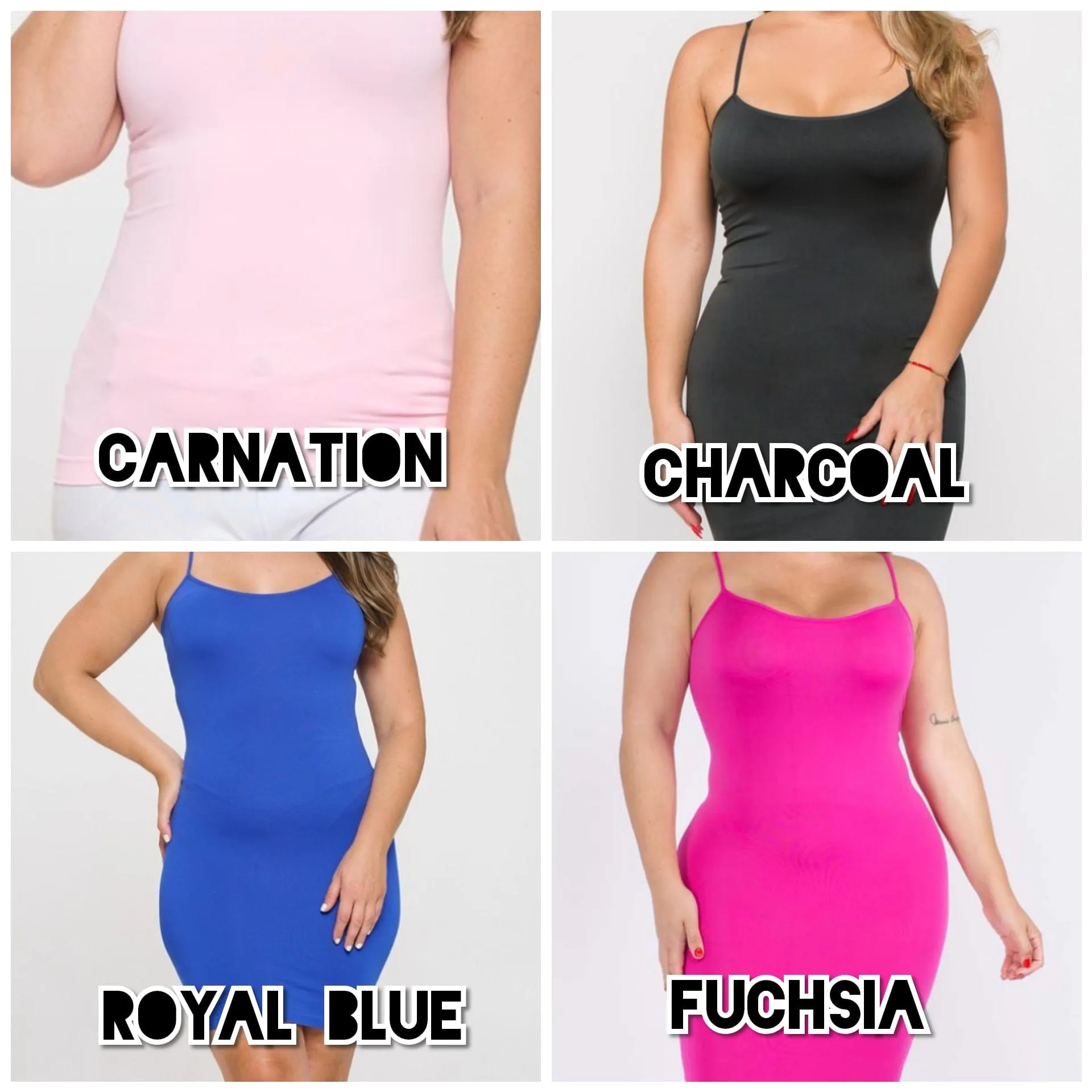 Cami Strap Long Tank (Lots of Colors!)