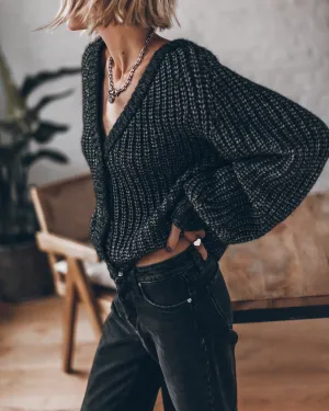 Cardigan The Dark Short Knitted