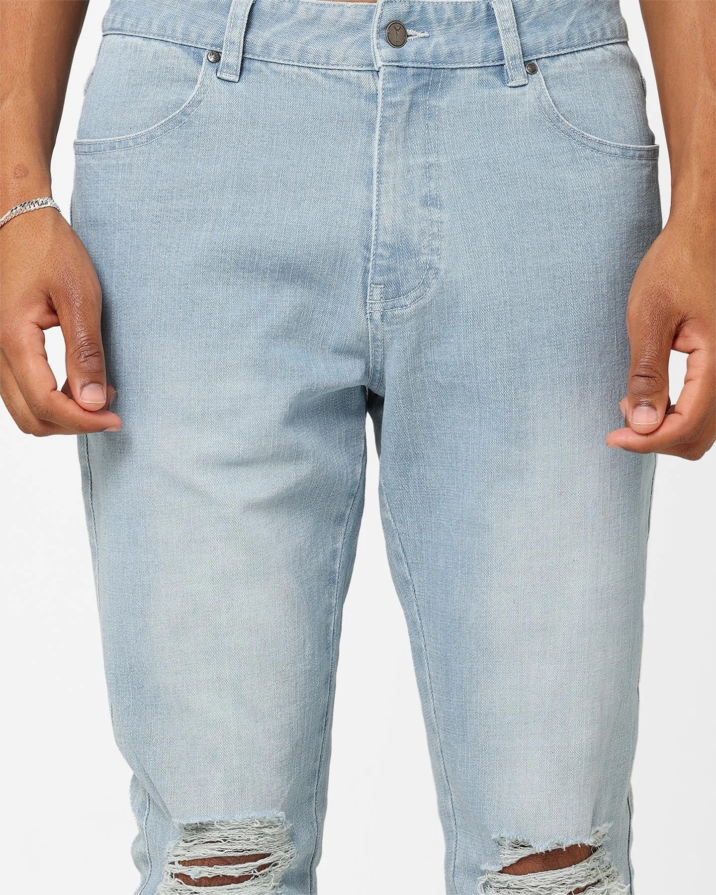 Carre Daily Distressed Jeans Superwash Blue