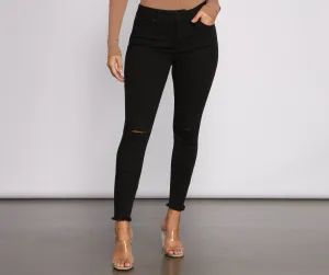 Clara High Rise Black Skinny Jeans