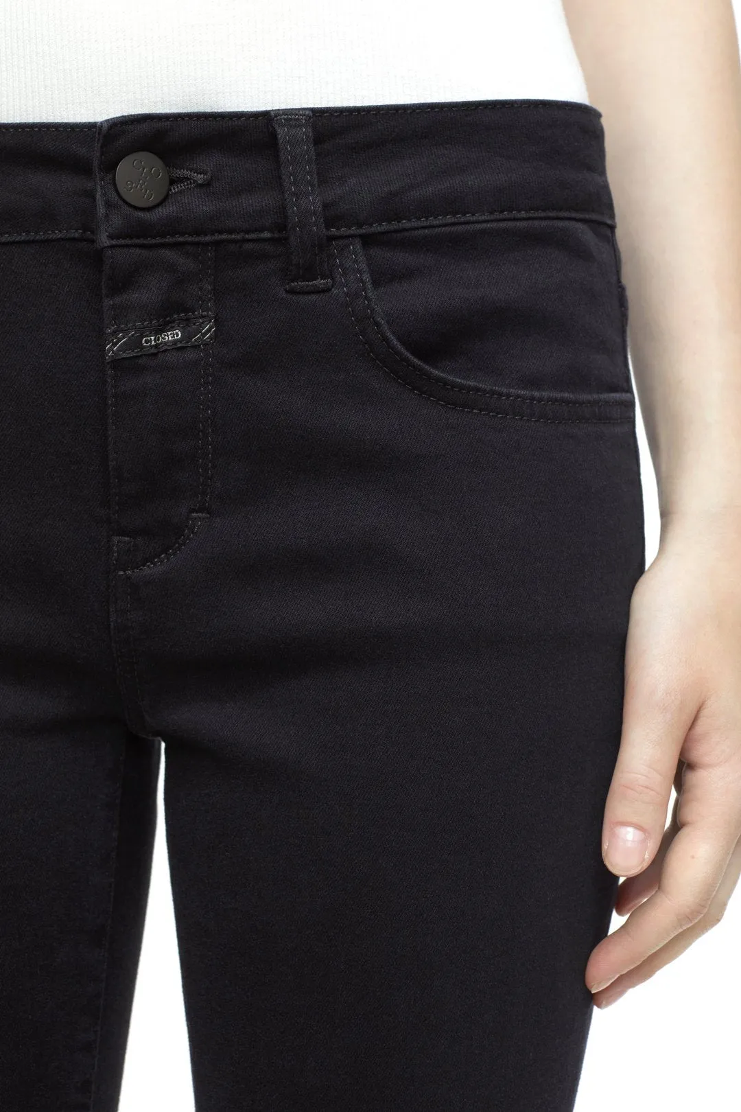 CLOSED Slim Mid Waist Jean Black