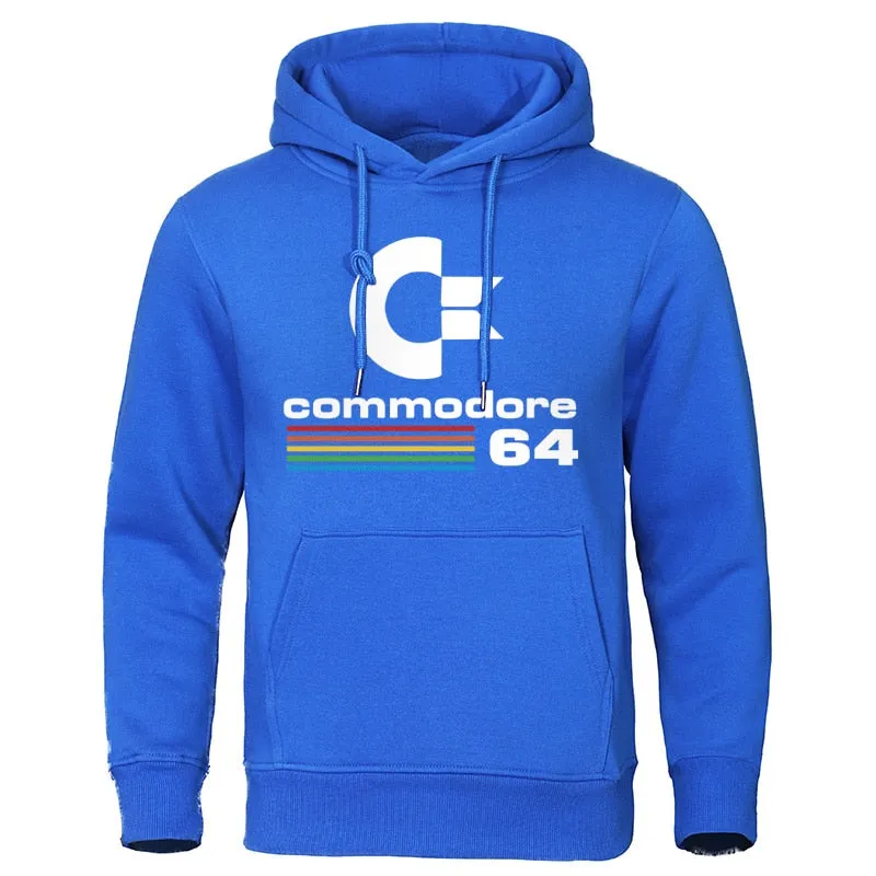 Comfortable Men Autumn Winter Male Hoodie Sweatshirts Commodore 64 Cool Clothing Long sleeve Hoodies Street Hooded