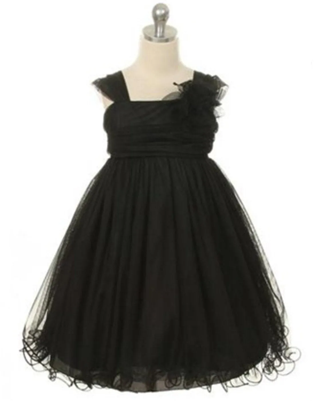 Compelling Mesh and Taffeta Overlay Dress - Black