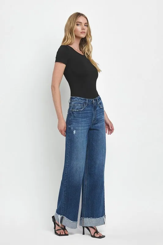 Constance Cuffed Wide Leg Jean