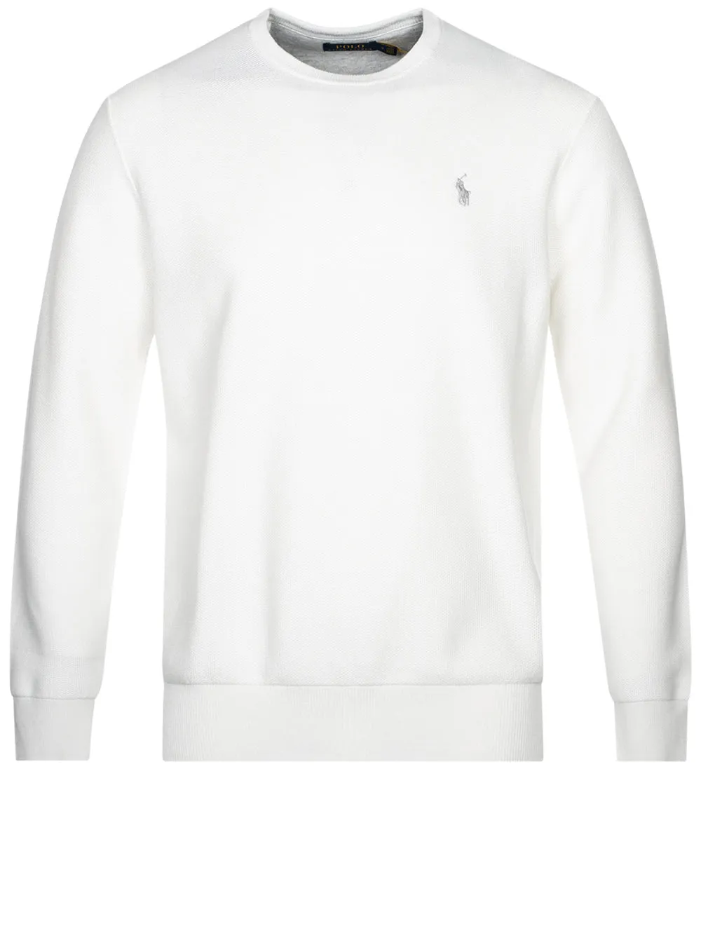 Cotton Crewneck Jumper White