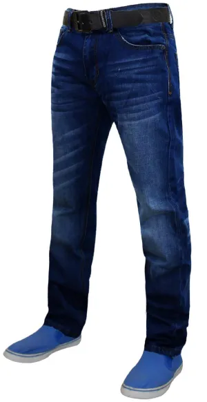 Crosshatch Mens Lartoons Dark Wash Jeans