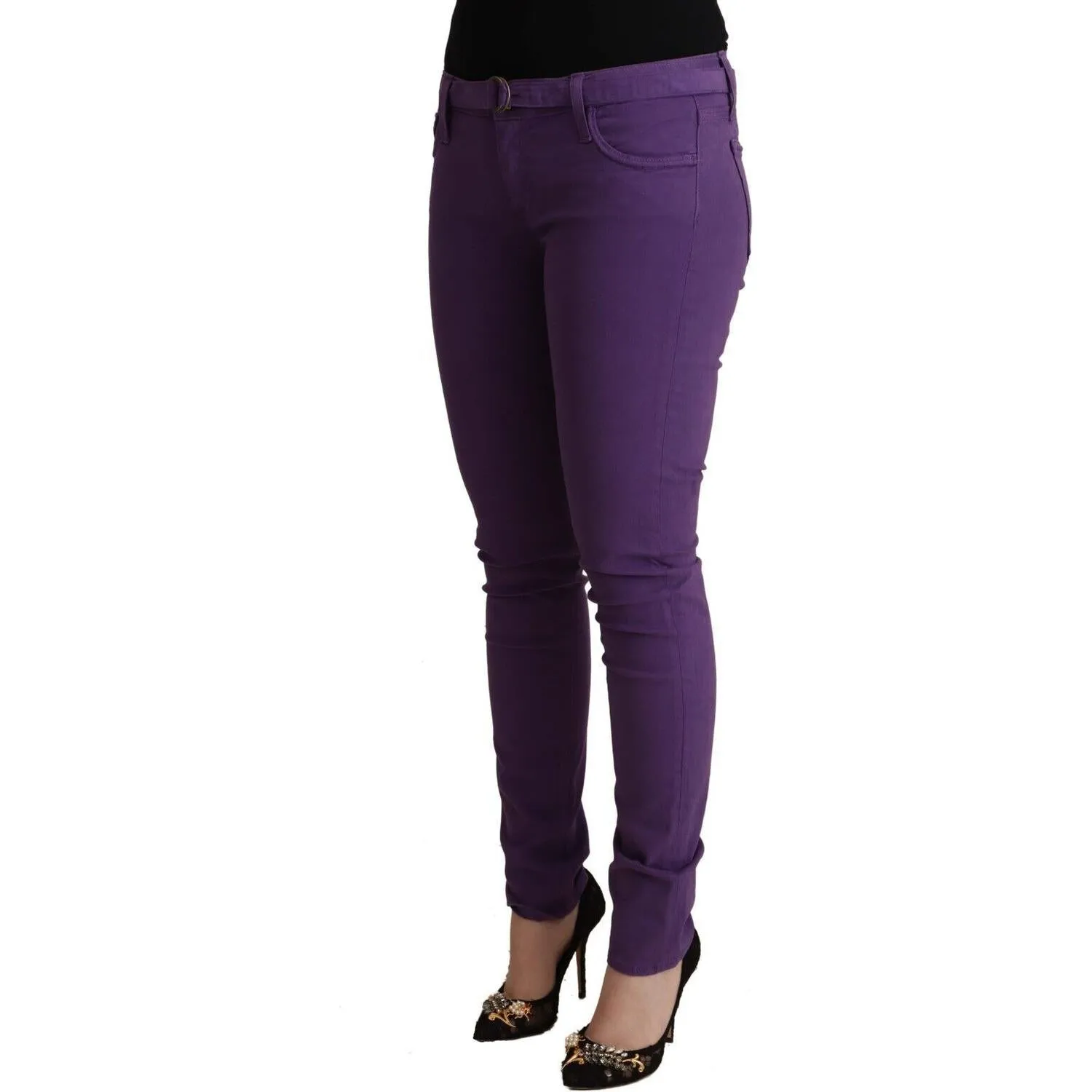 CYCLE Chic Purple Low Waist Skinny Jeans