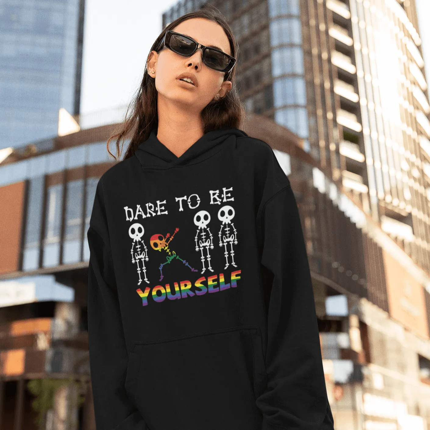 Dare To Be Yourself | LGBT  Merch | Gay Pride Unisex Hoodie