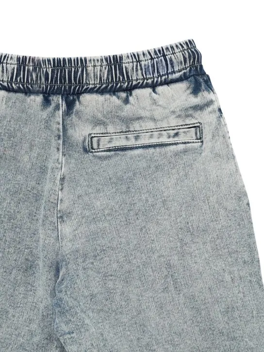 Diesel Kids   Denim effect cotton blend shorts 