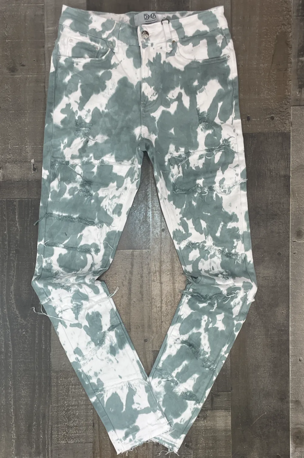 DNA Premium Wear- tie-dye denim jeans (grey)