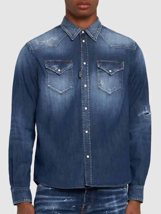 Dsquared2   Icon western denim shirt 