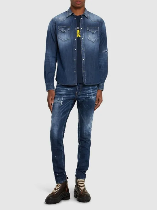 Dsquared2   Icon western denim shirt 