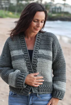 Easy Bulky Cardigan (Crochet)