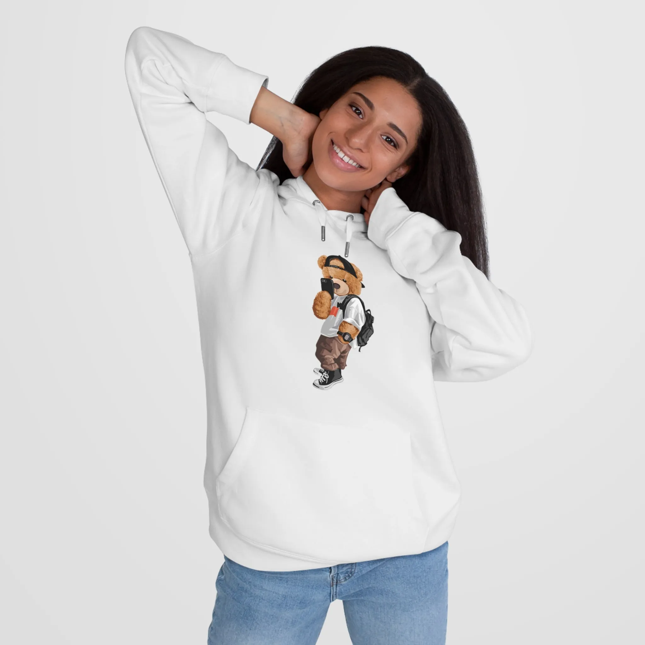 Eco-Friendly Photograph Bear Hoodie