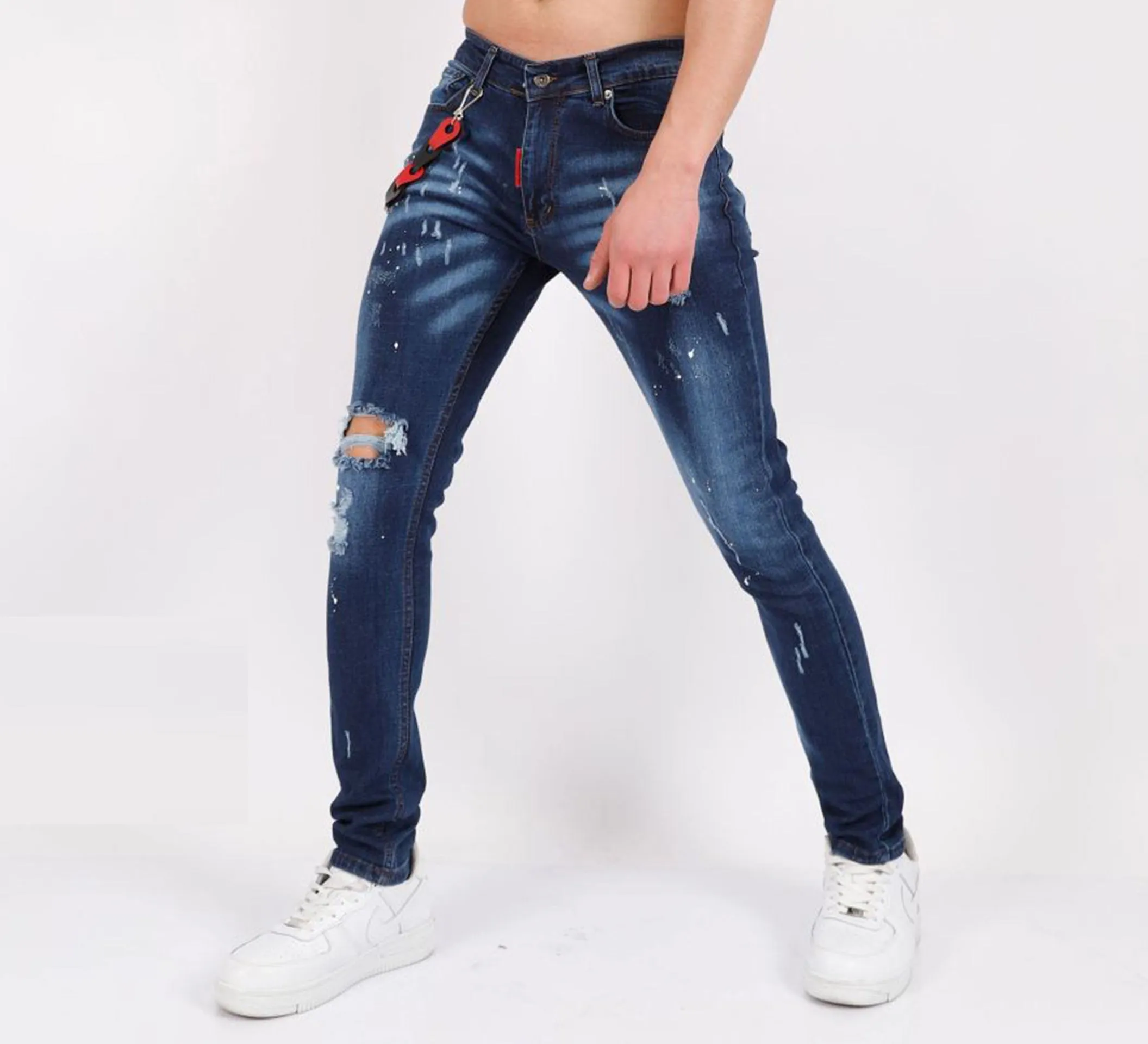 ELIE BALLEH MEDIUM BLUE DENIM JEANS Pants