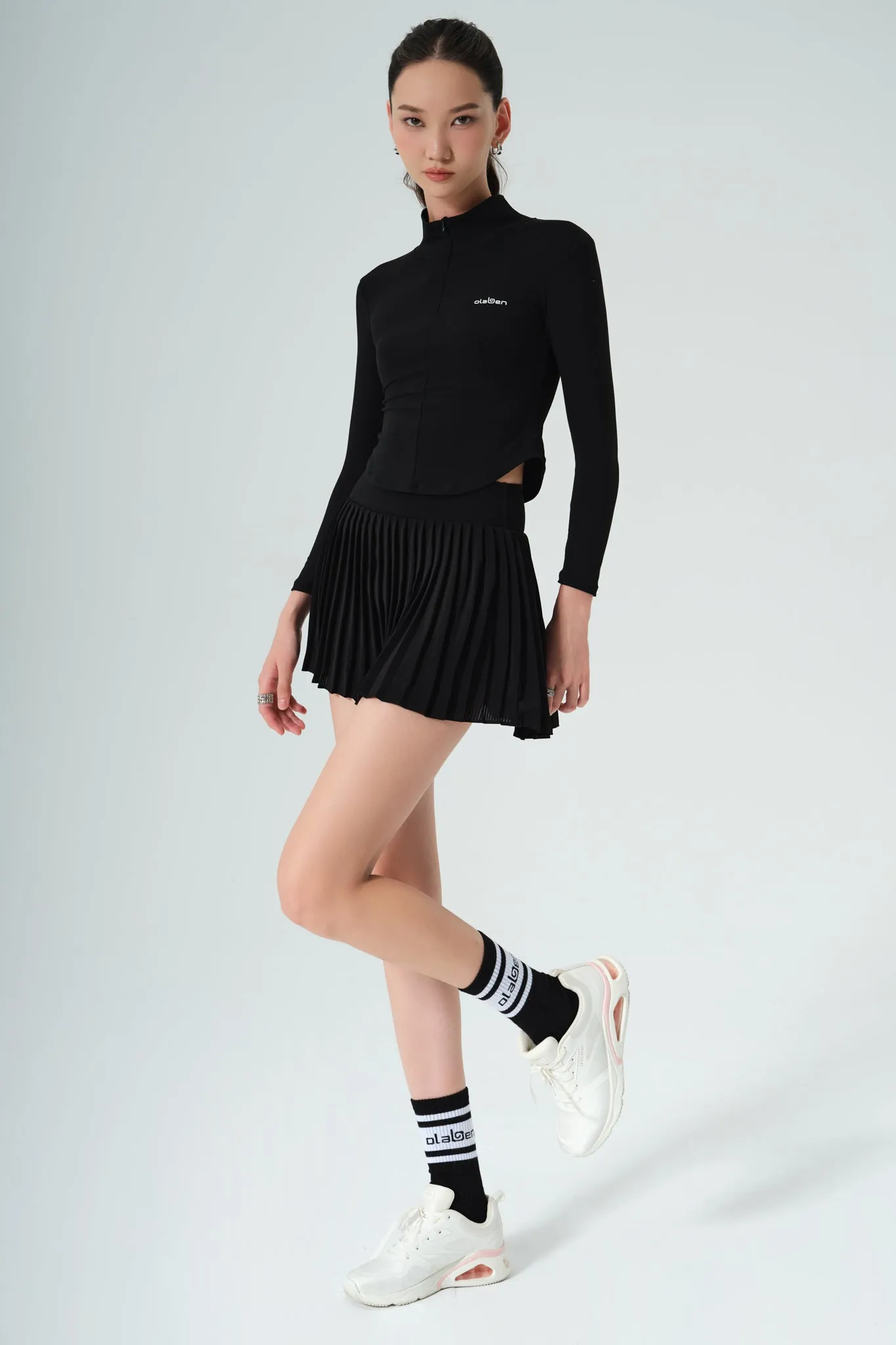 Elite Pleated Skirt - Black