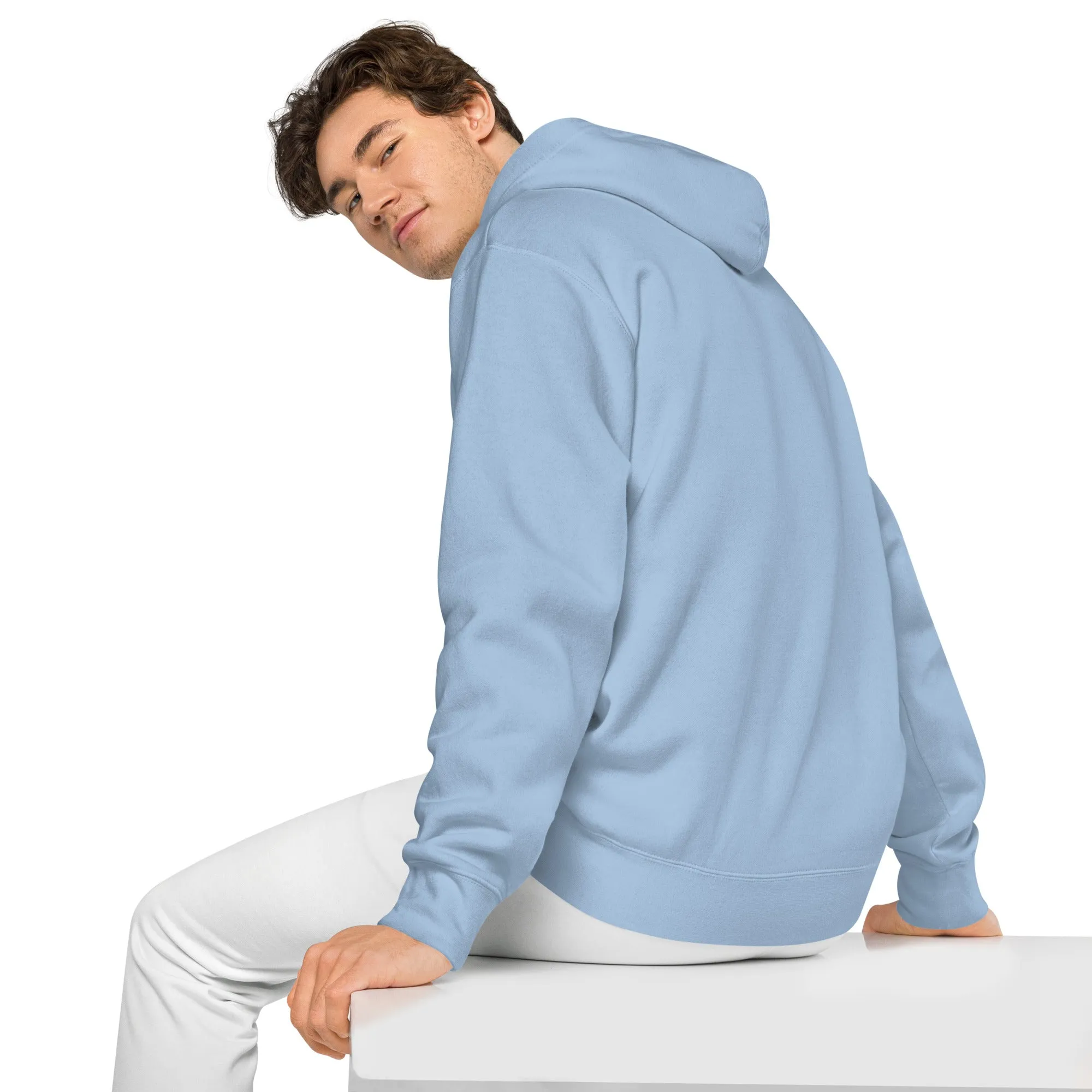 Embroidered Super Dad Unisex Pigment-Dyed Hoodie