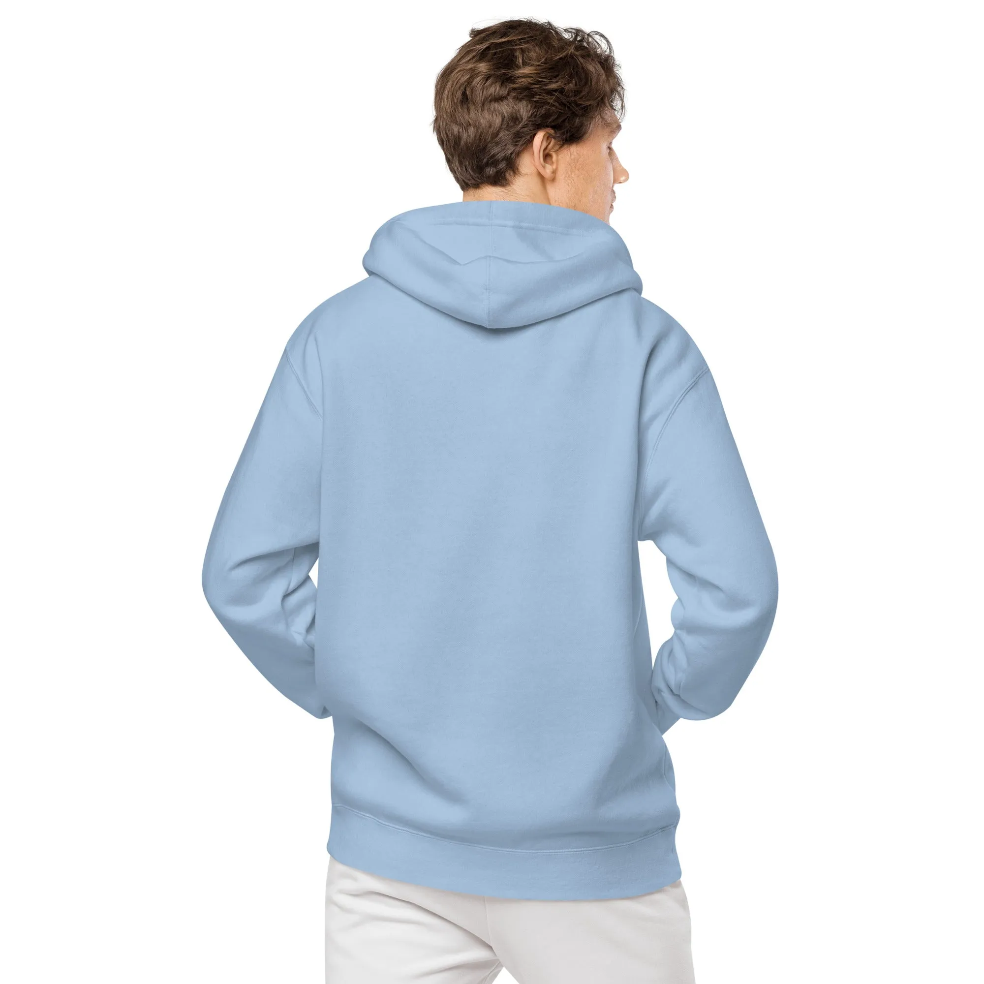 Embroidered Super Dad Unisex Pigment-Dyed Hoodie