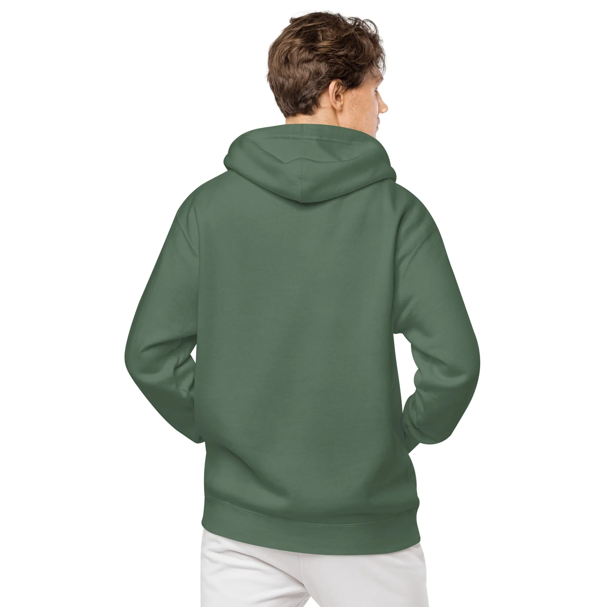 Embroidered Super Dad Unisex Pigment-Dyed Hoodie