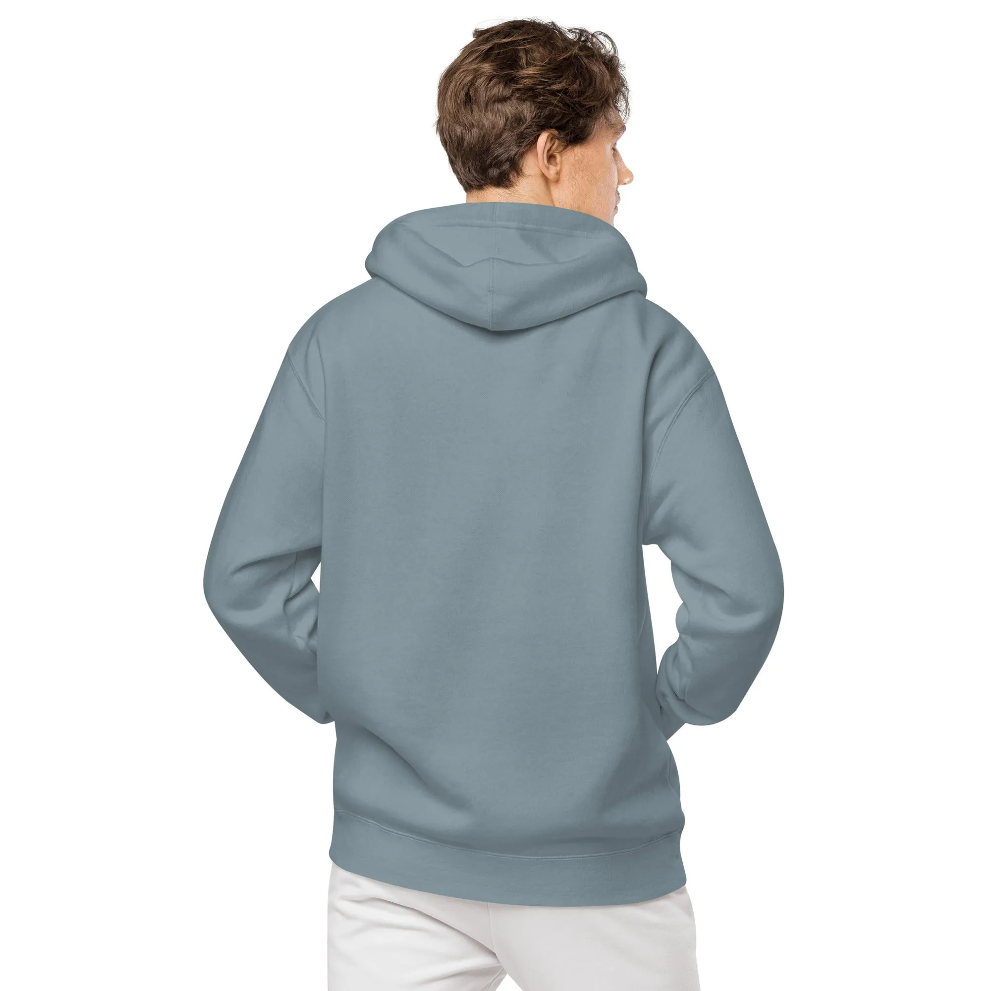 Embroidered Super Dad Unisex Pigment-Dyed Hoodie