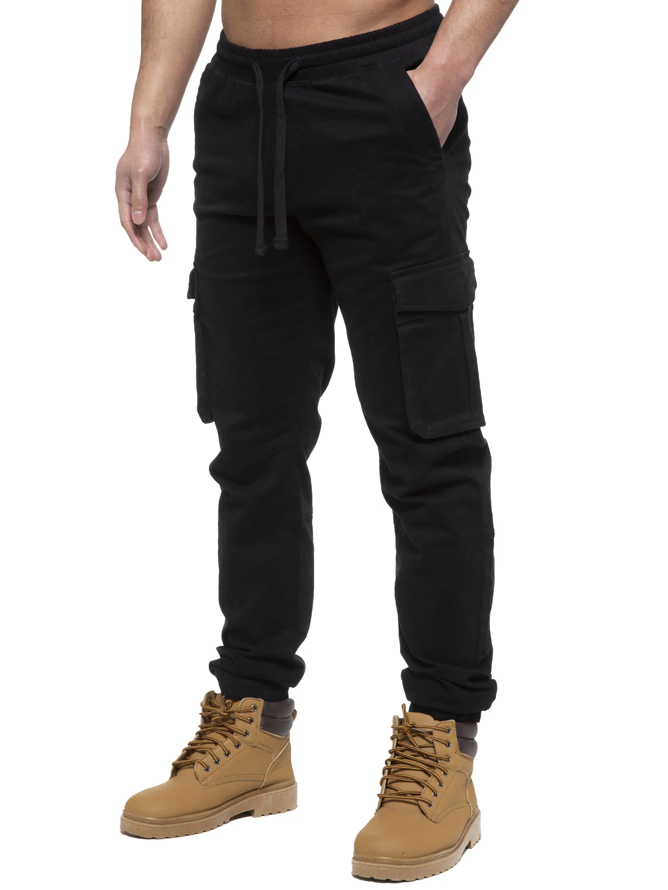 Enzo | Mens Cargo Jogger Jeans