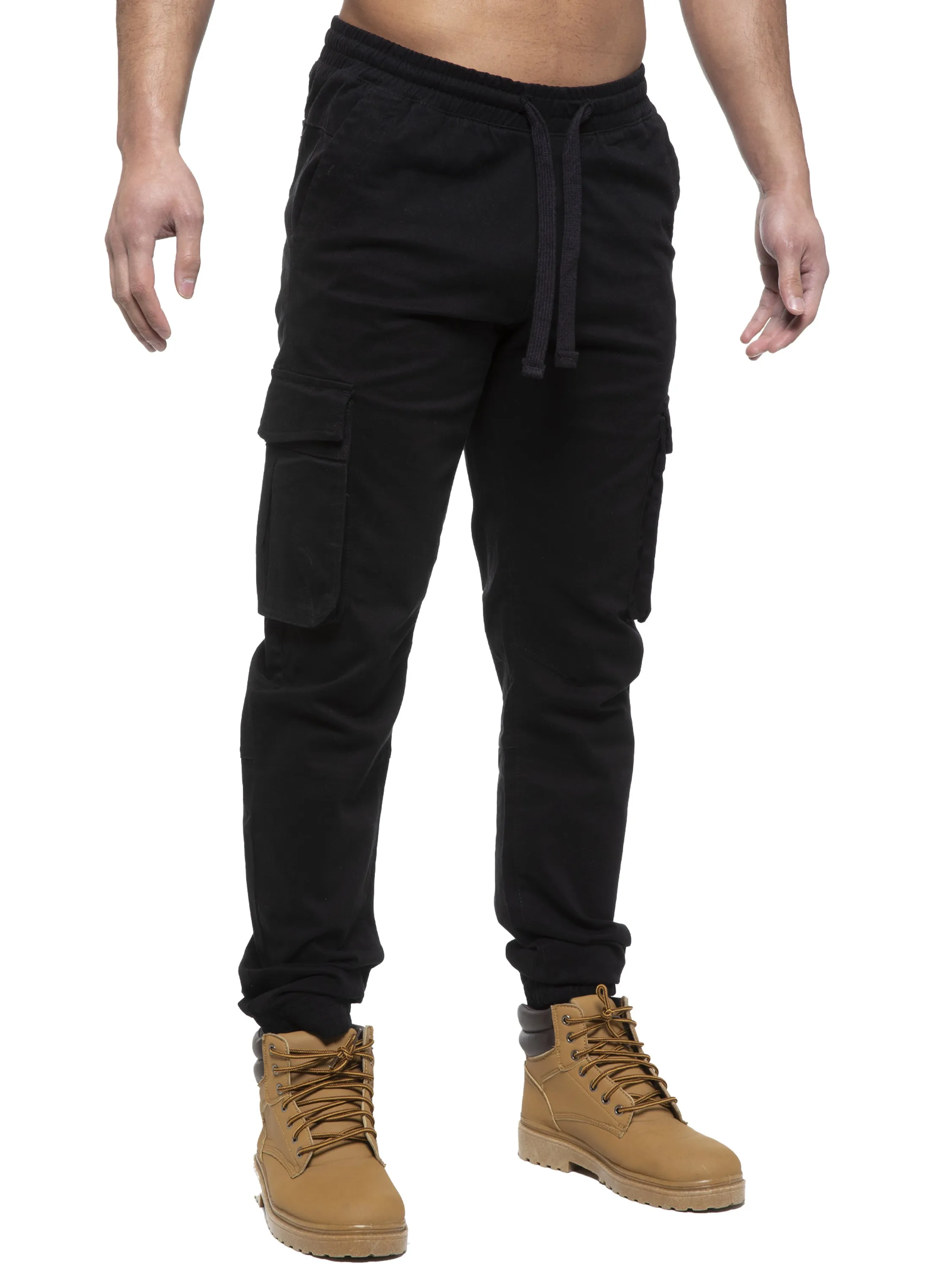 Enzo | Mens Cargo Jogger Jeans