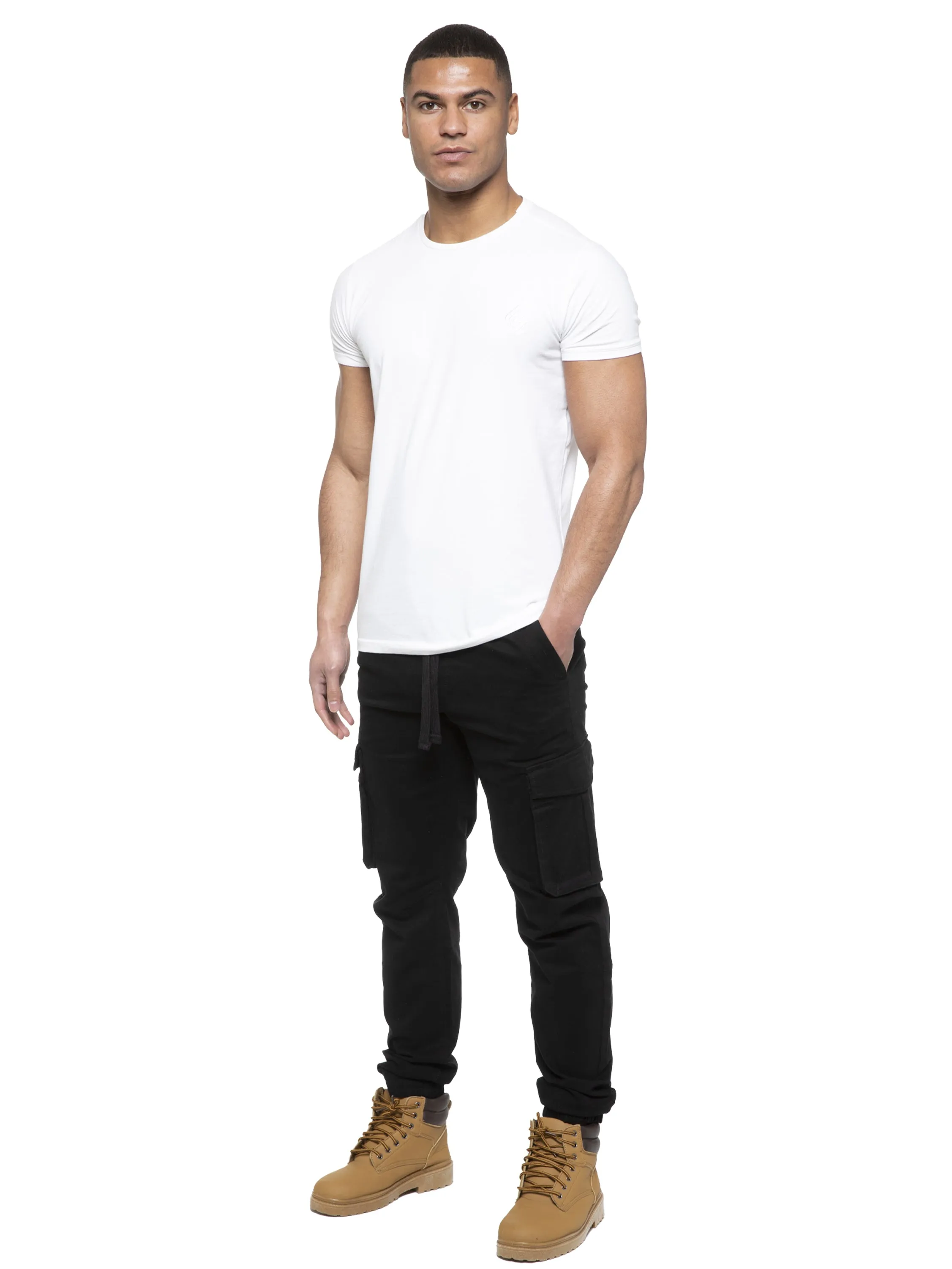 Enzo | Mens Cargo Jogger Jeans